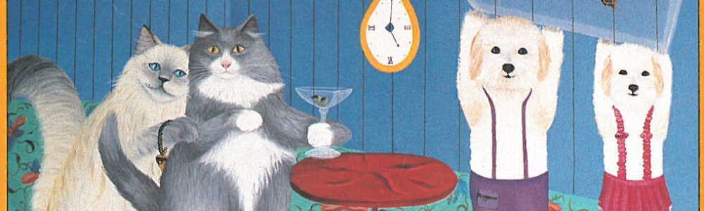 Boodles Purr-fact Nip-Time - Oil/Acrylic on canvas 24" X 30"